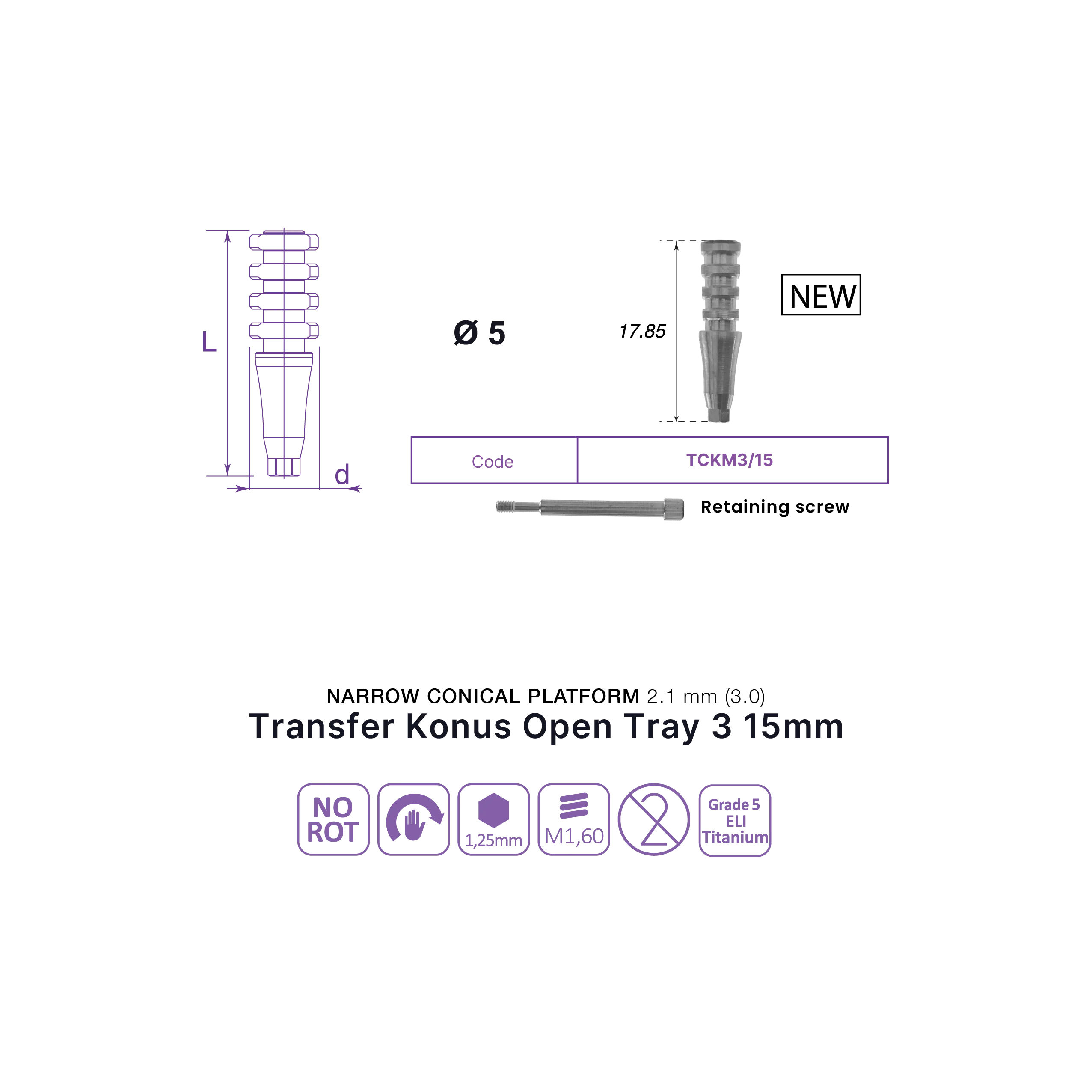 Transfer, Open Tray, 15mm