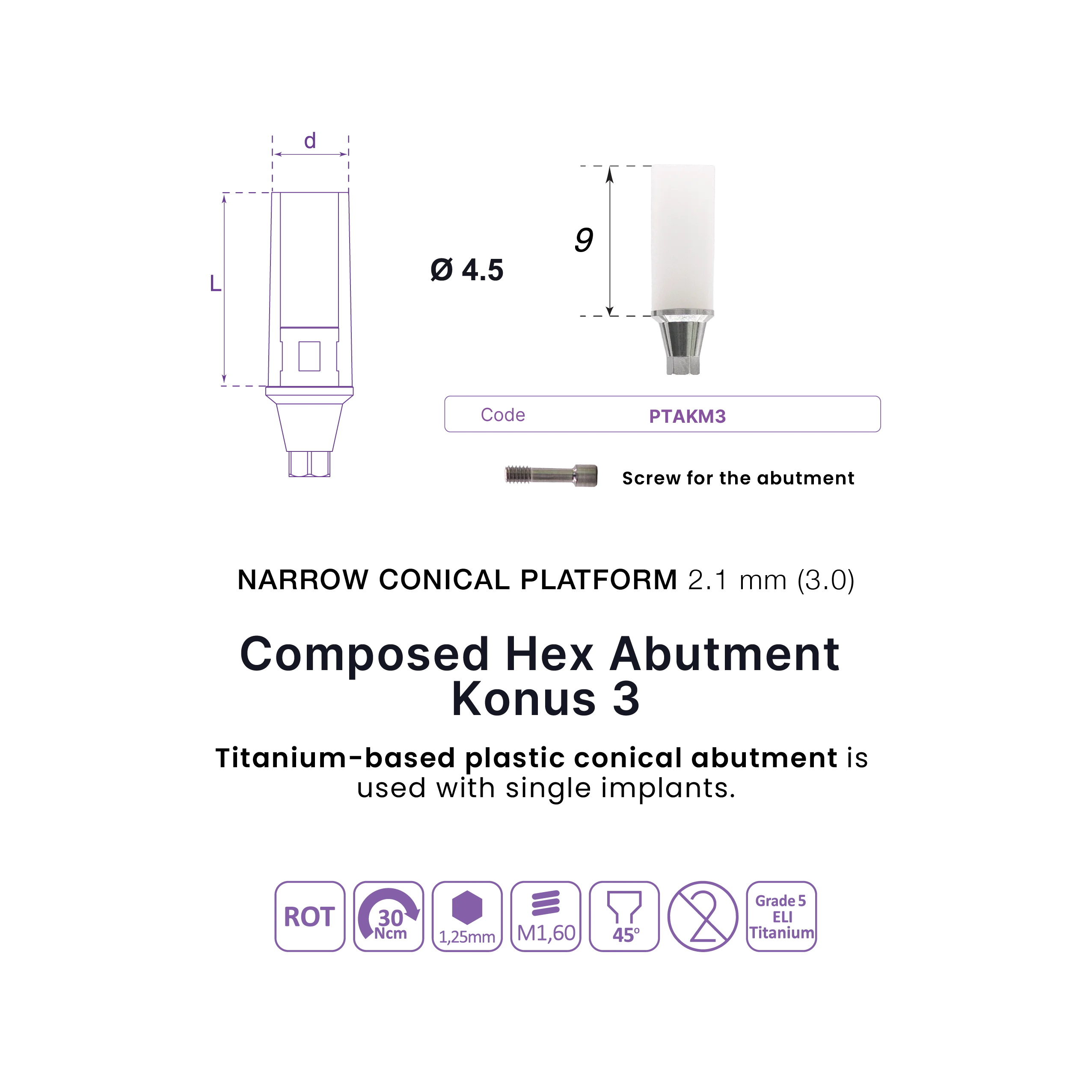 Composed Hex Abutment