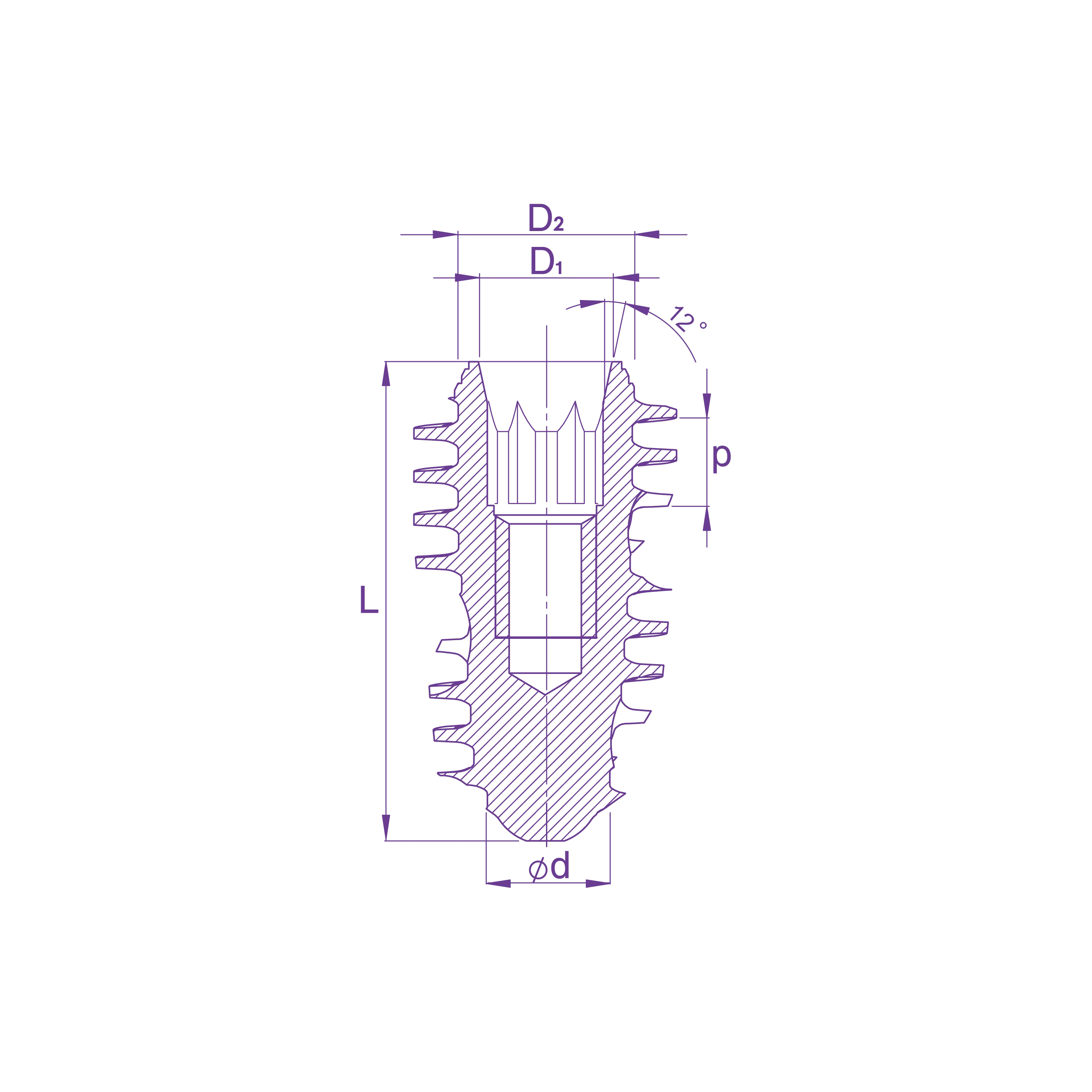 MentorMed implant platform technical drawing