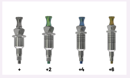 MentorMed implant offset types: +, +2, +4, +6